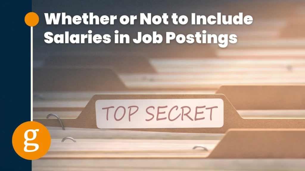 Include Salaries in Job Postings