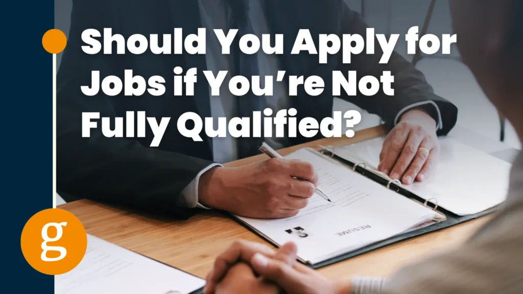 Apply even if you're fully qualified?